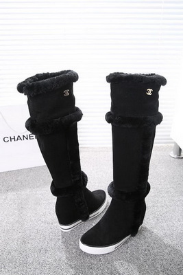 CHANEL Knee-high boots Lined with fur Women--006